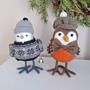 Target Fall Bird Set Spritz Speck Plaid Brown Featherly Friends Varma 2022 Gray